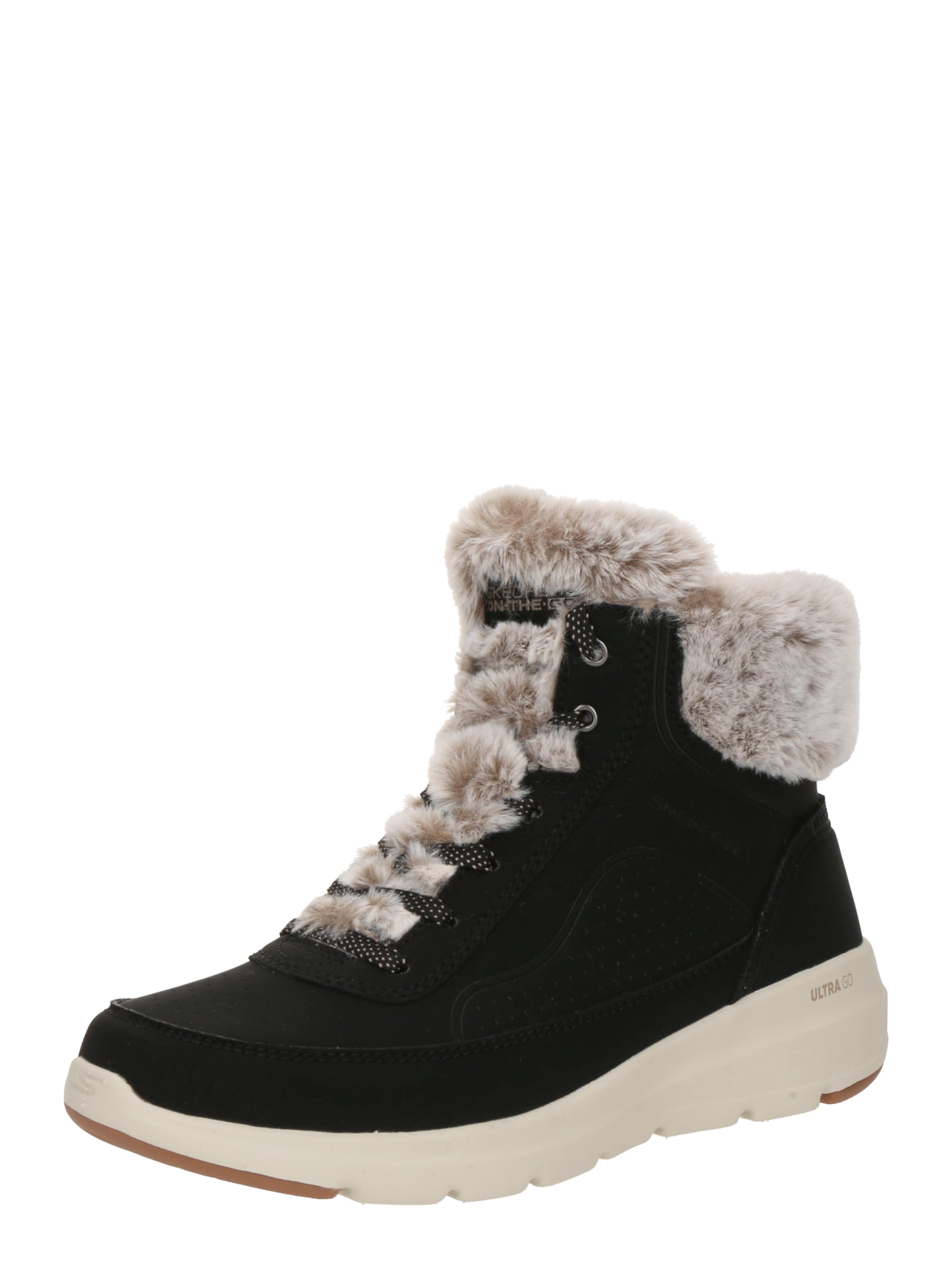 SKECHERS Gležnarji 'Glacial Ultra' | črna barva: sprednja stran