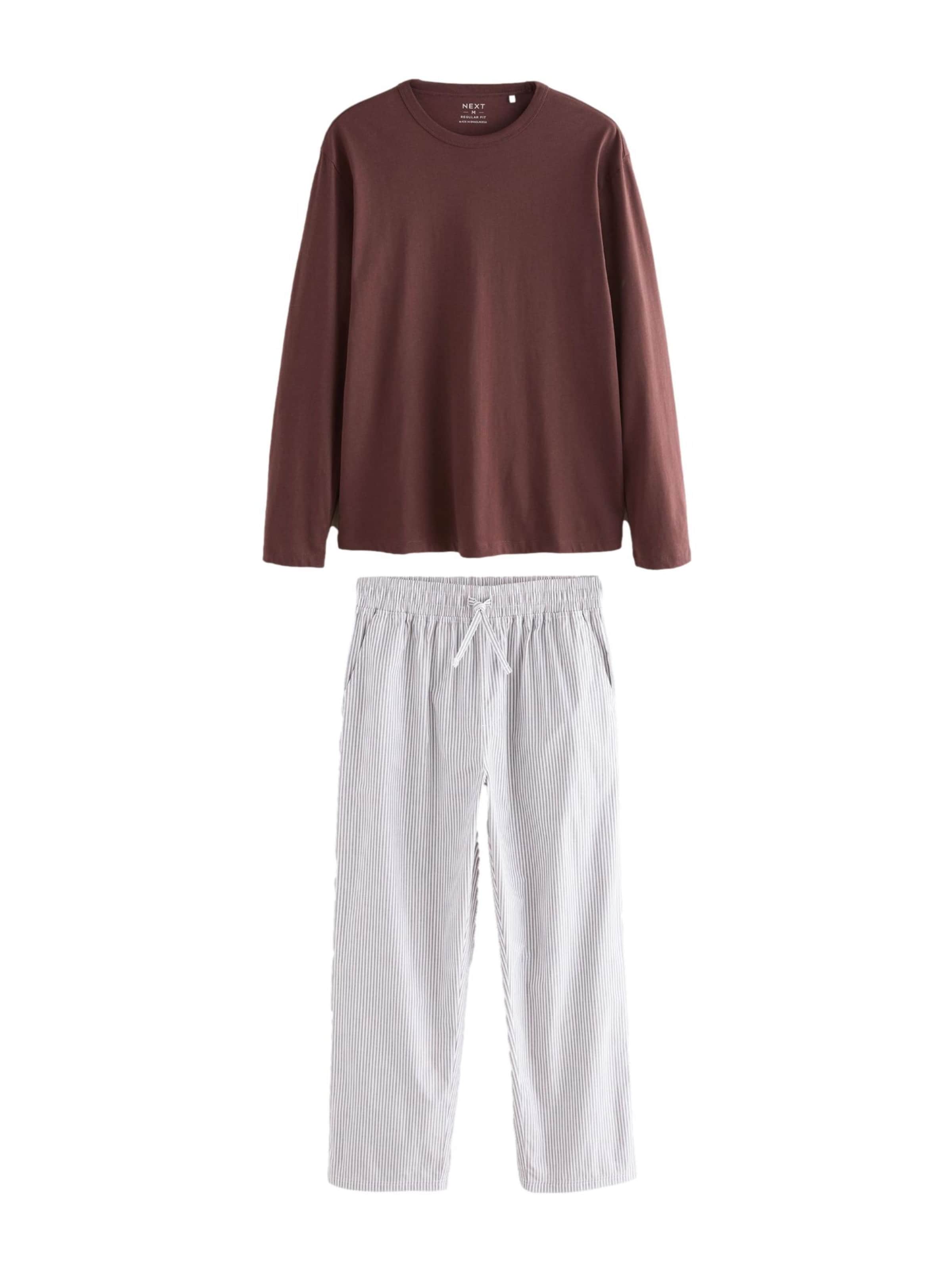 Next Pyjama in Braun: Vorderseite