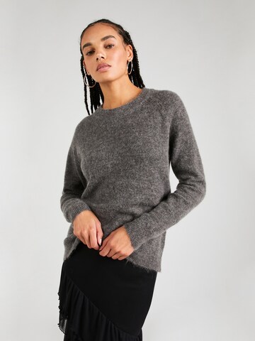 Pull-over 'Lulu' SELECTED FEMME en gris : devant