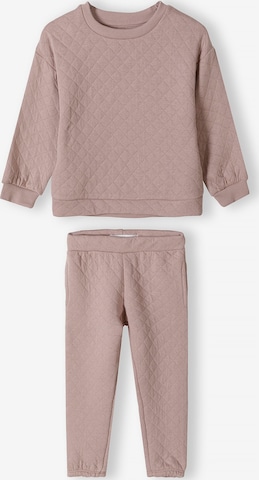 MINOTI Sweat suit in Pink: front