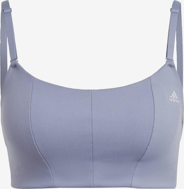 ADIDAS SPORTSWEAR Sports bra 'Studio Light-Support' in Blue: front