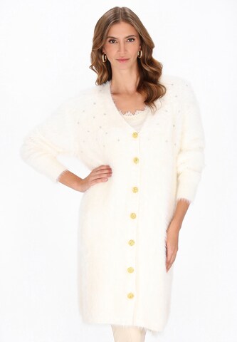 balts faina Adīts mētelis 'Fashion Look': no priekšpuses