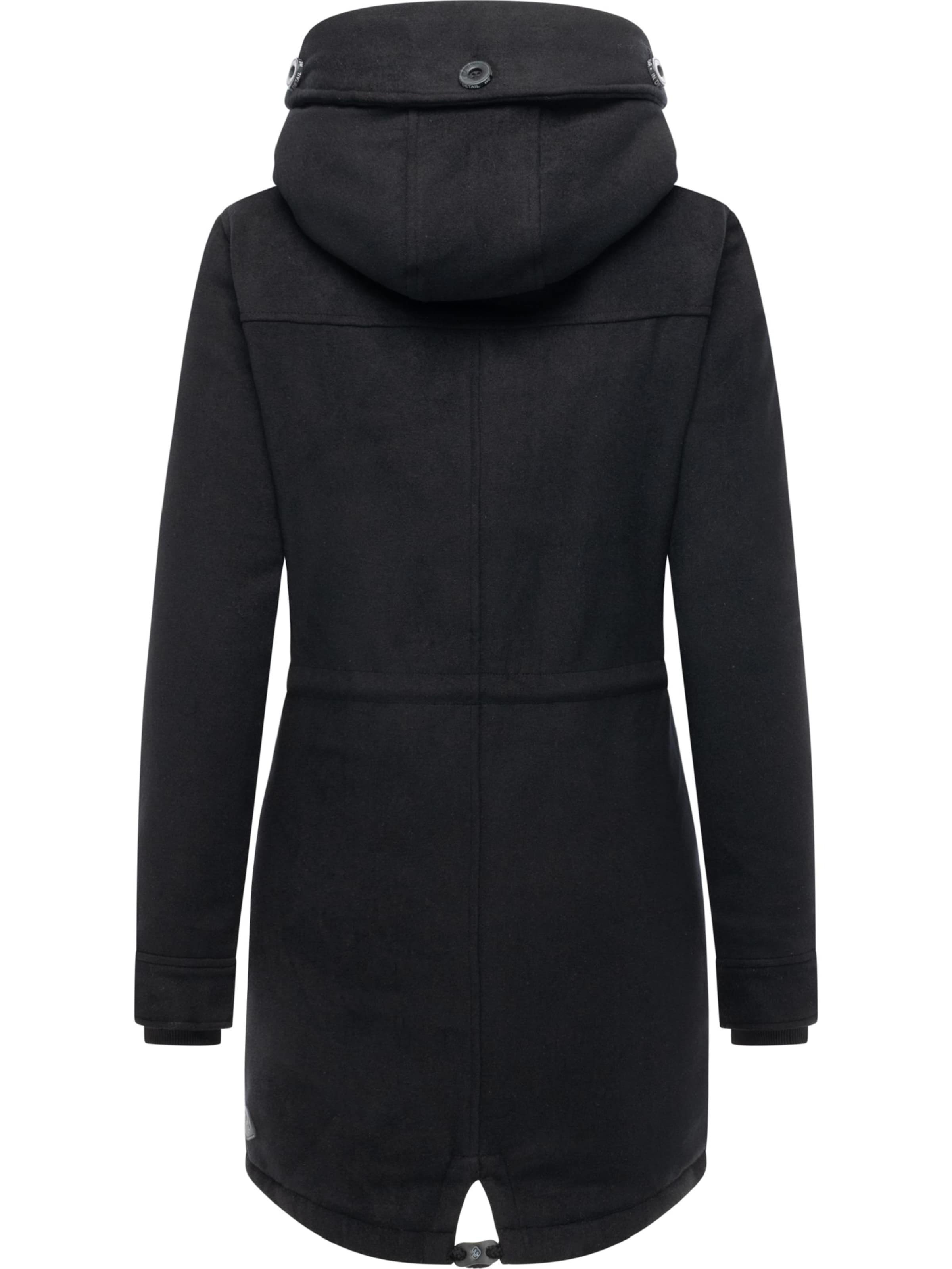 RagwearZimski kaput 'Ellba A' - crna boja