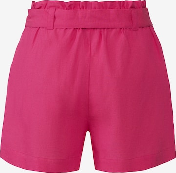 LASCANA Свободный крой Плиссированные брюки в Ярко-розовый