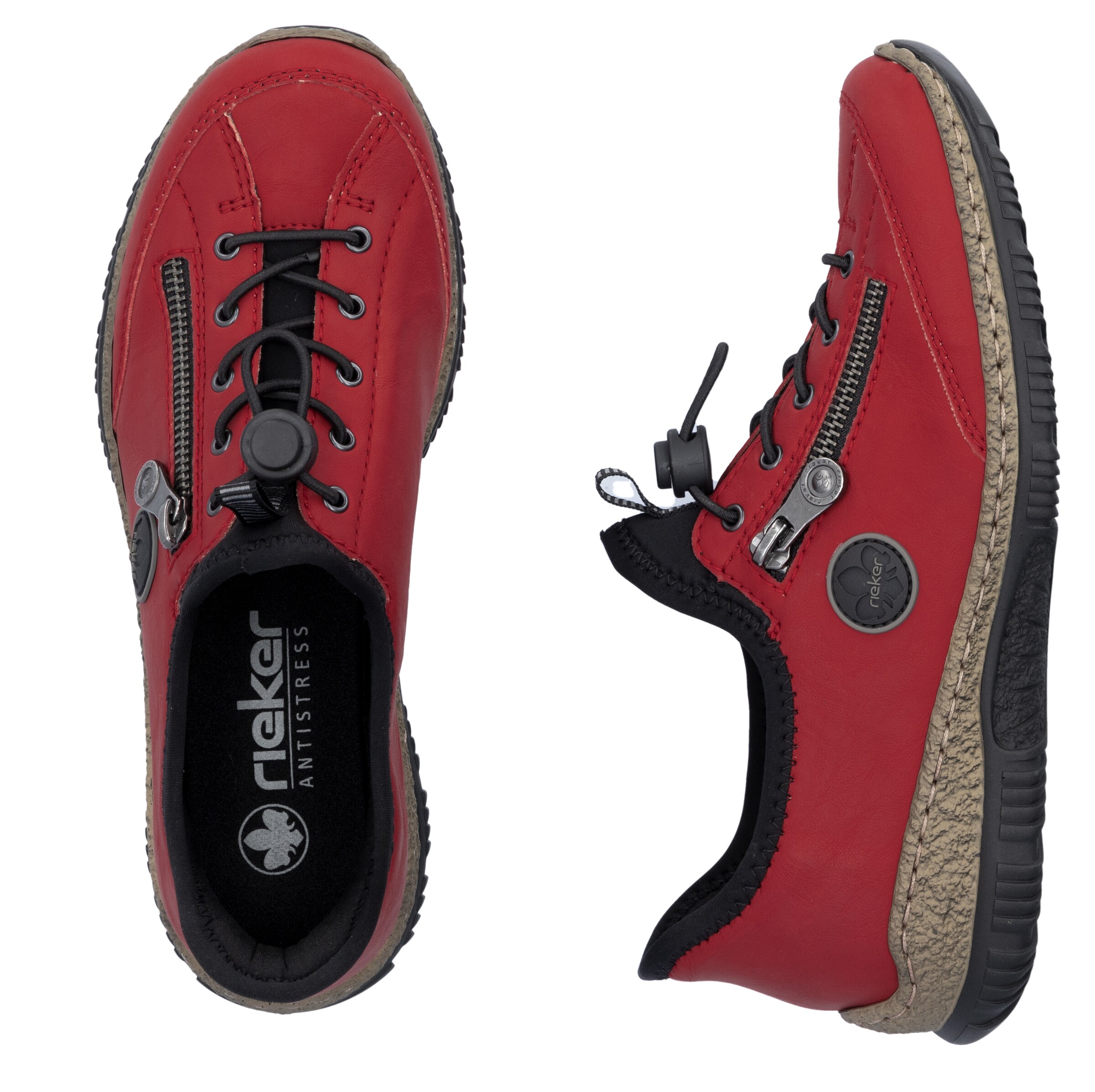 Rieker Platform trainers in Red