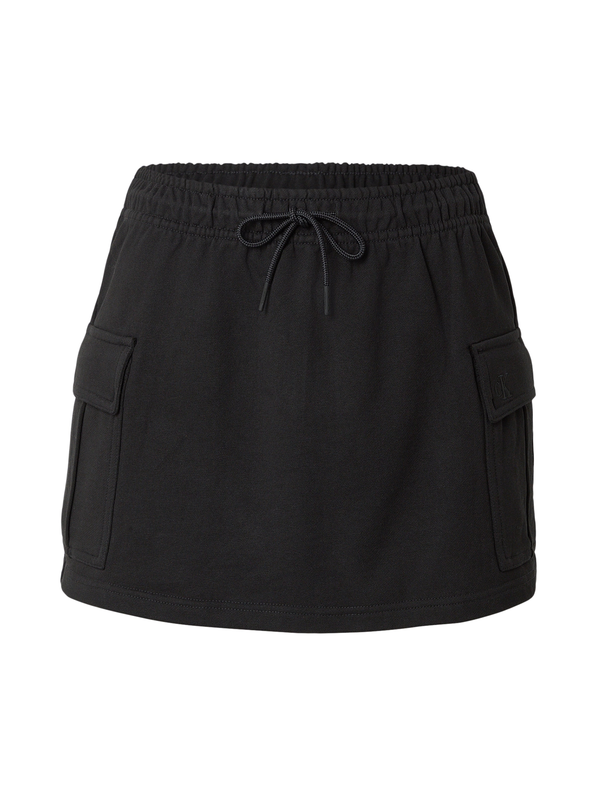 Calvin Klein Jeans Rok in Zwart: voorkant