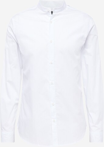 Coupe slim Chemise ARMANI EXCHANGE en blanc : devant