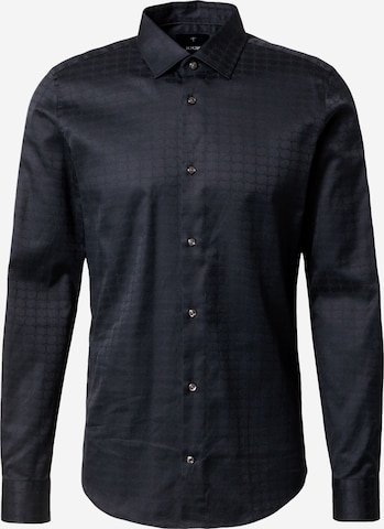 JOOP! Slim fit Business Shirt in Black: front