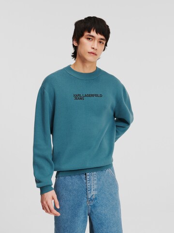 KARL LAGERFELD JEANS - Sudadera en azul: frente