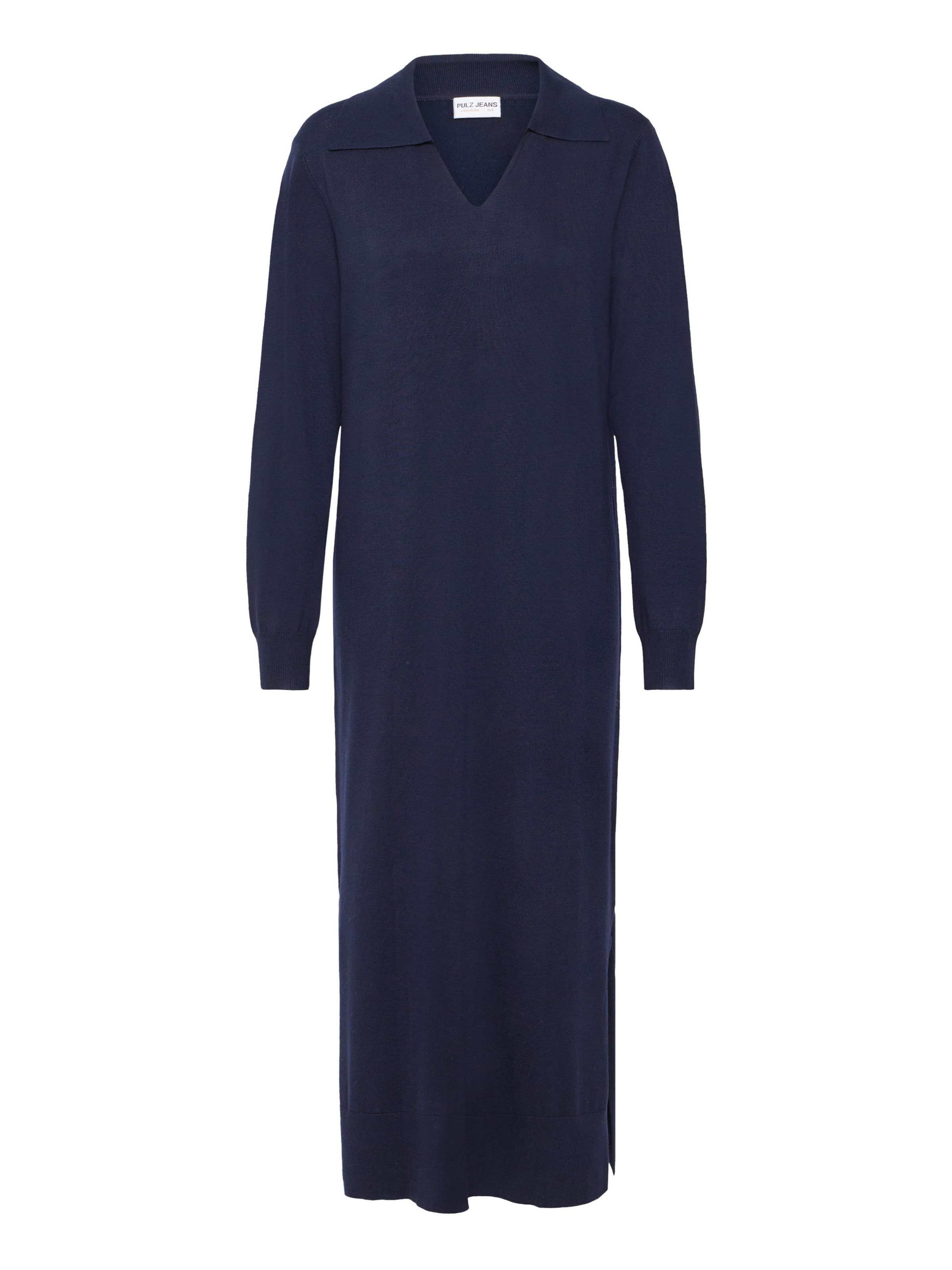 PULZ Jeans Knit dress 'SARA' in Blue: front