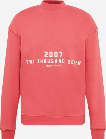 TOM TAILOR DENIM Sweatshirt in Rot: predná strana