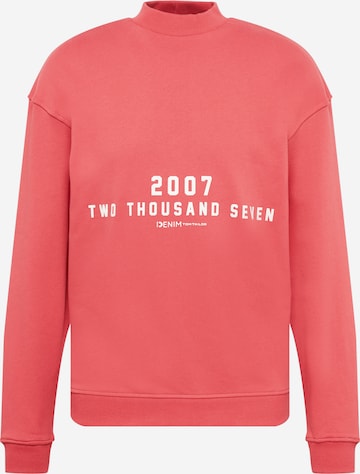 TOM TAILOR DENIM Sweatshirt in Rood: voorkant