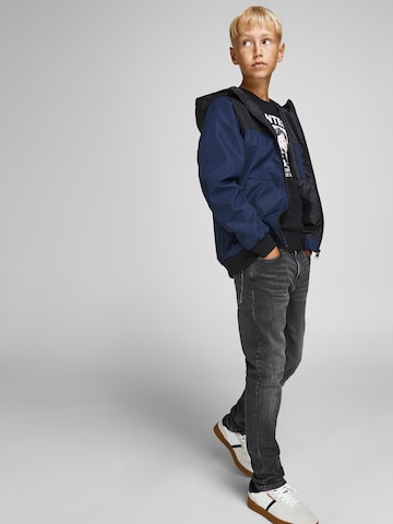 juoda Jack & Jones Junior Standartinis Džinsai 'Glenn'