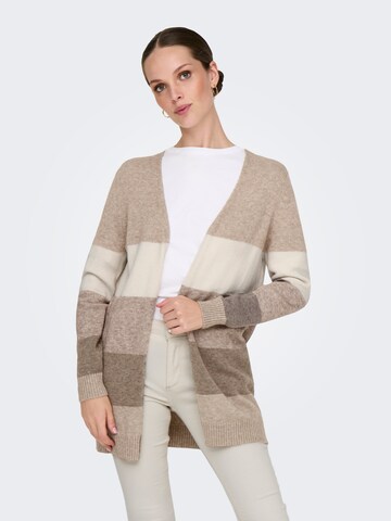 ONLY Strickjacke 'ONLLESLY' in Grau: Vorderseite