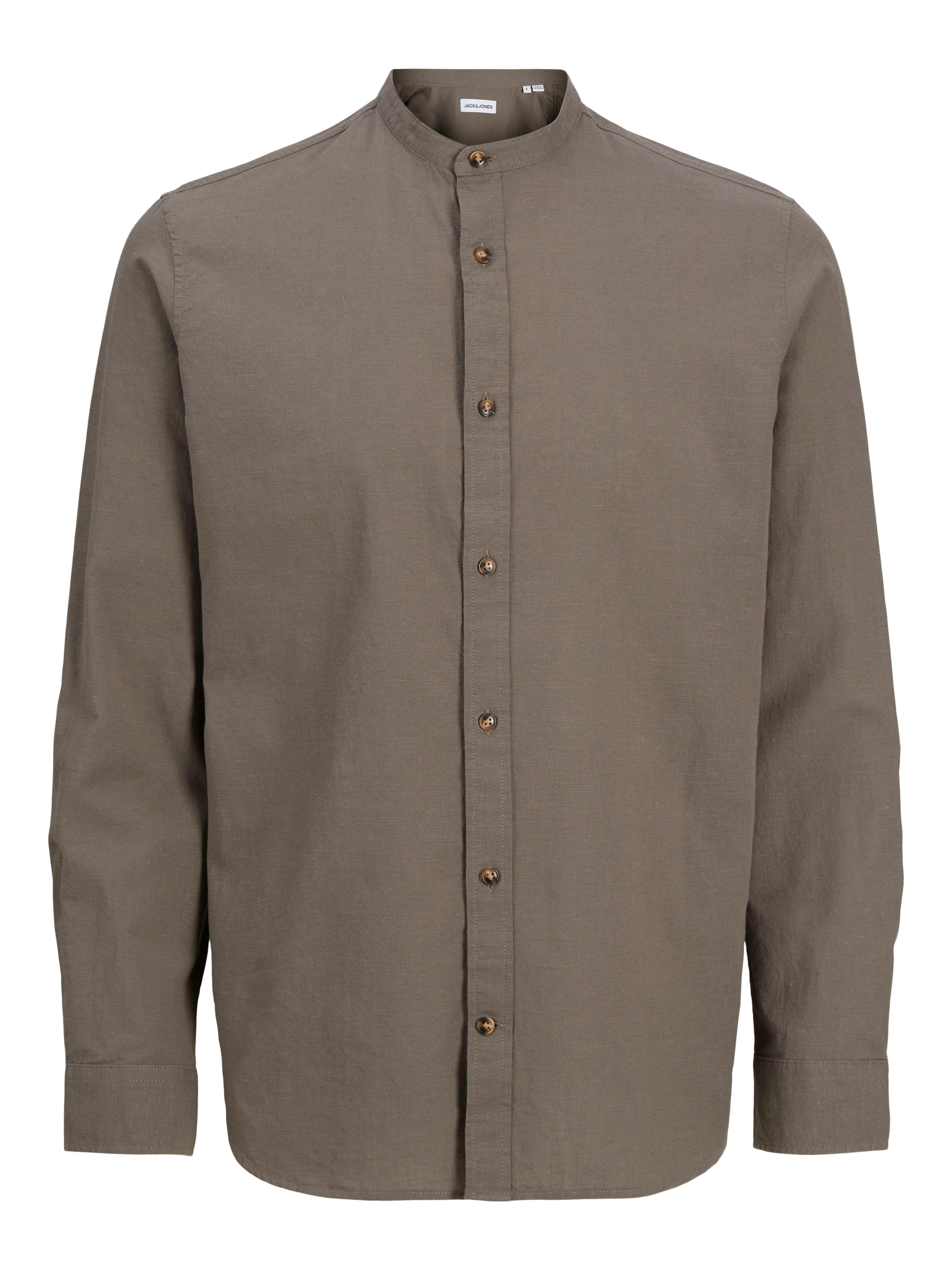 JACK & JONES Πουκάμισο 'JJESummer Band' σε καφέ: μπροστά