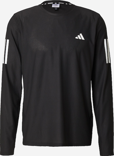 ADIDAS PERFORMANCE T-Shirt fonctionnel 'Own The Run' en noir / blanc, Vue avec produit