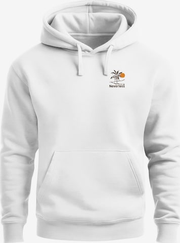 Neverless Sweatshirt 'Take me to Paradise' in White: front
