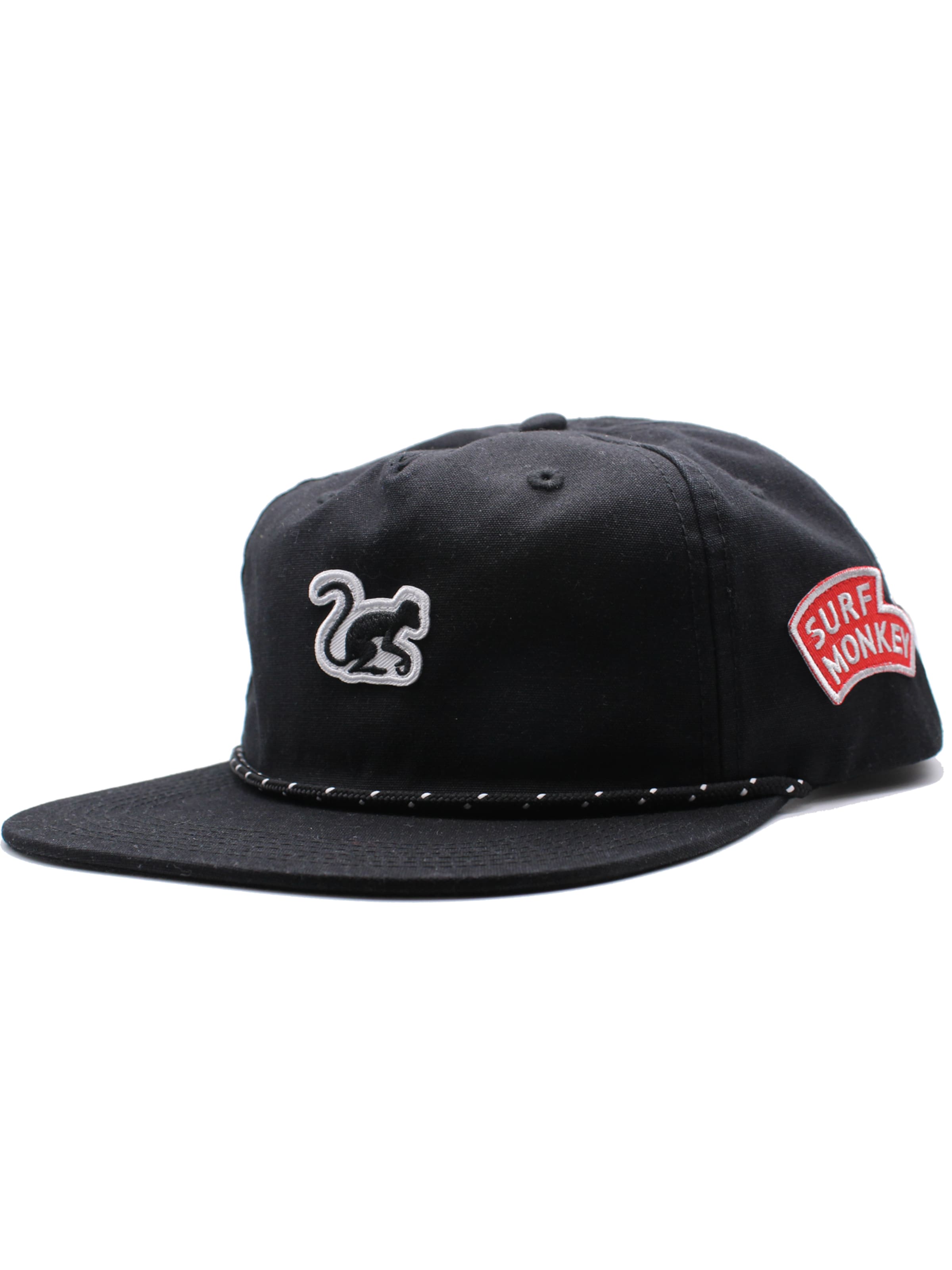 Surf Monkey - Gorra en negro: frente
