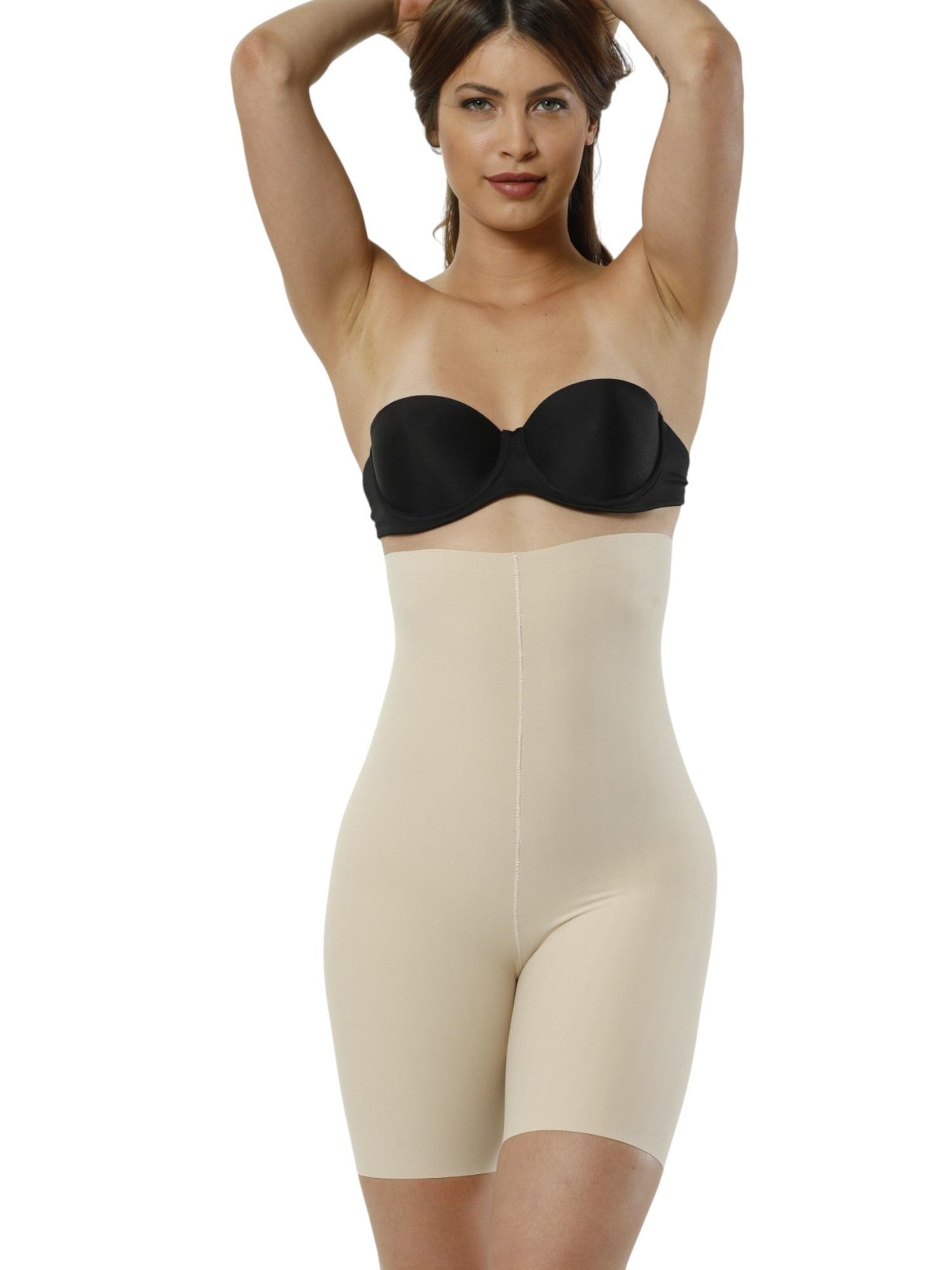 Pantaloni modellanti 'LaserTone' di fashionshowcase in beige