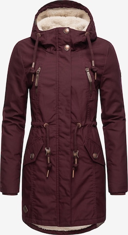 Ragwear Winterparka 'Elsie' in Rood