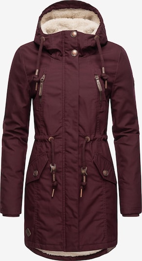 Ragwear Winterparka 'Elsie' in XS in weinrot, Produktansicht
