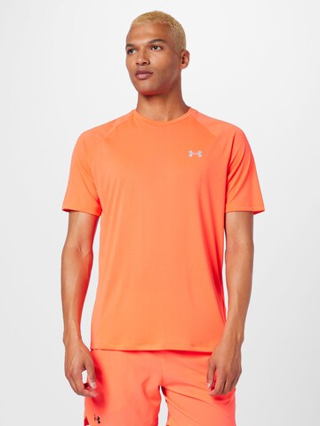 UNDER ARMOUR Functioneel shirt in Oranje: voorkant