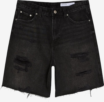 Bershka Дънки в черно: отпред