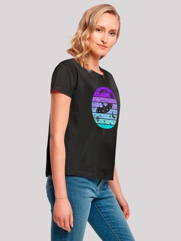 F4NT4STIC Shirt 'Retro Alien Space Sunset' in Black