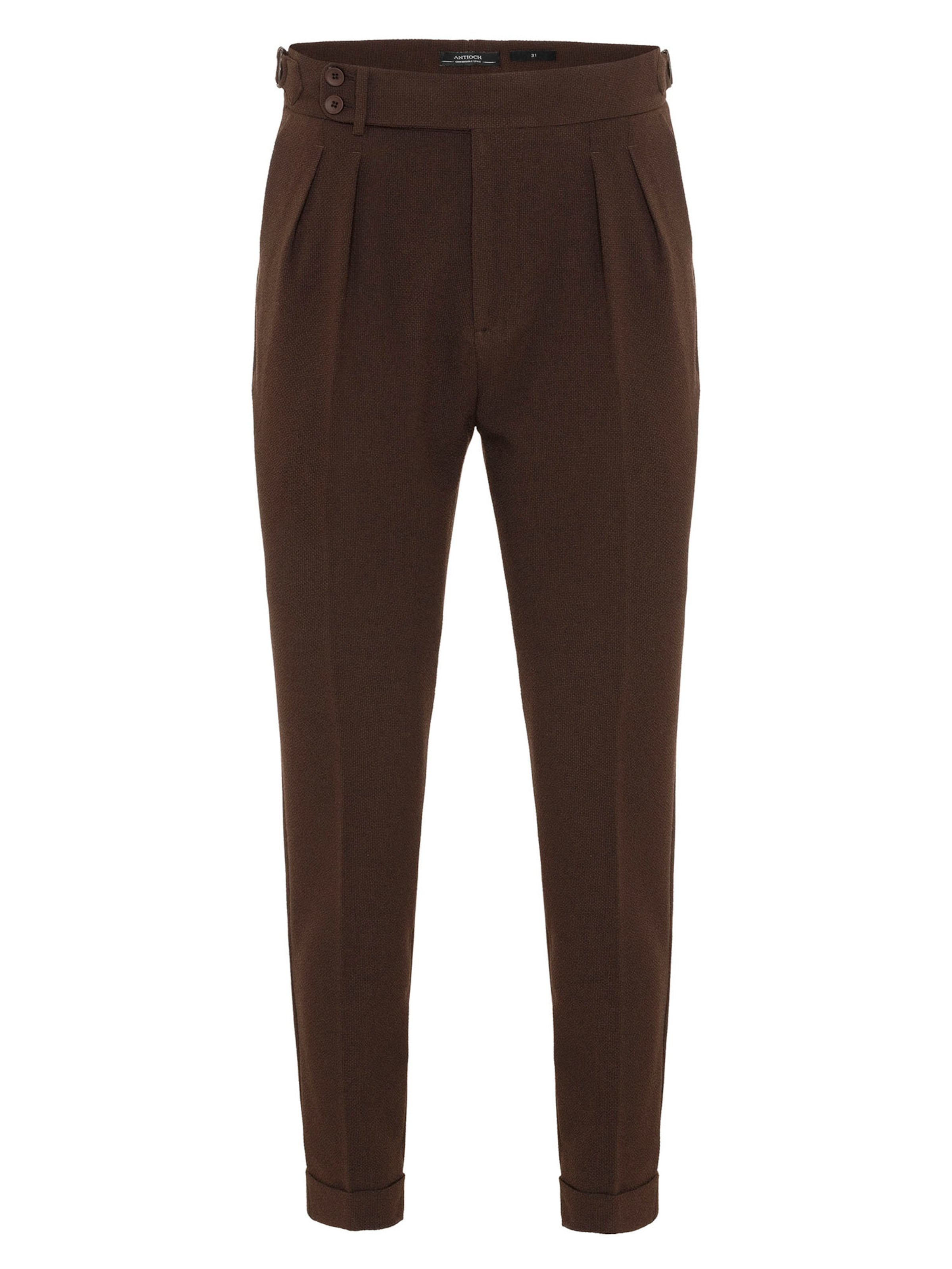 Antioch Pleat-front trousers in Brown, Item view