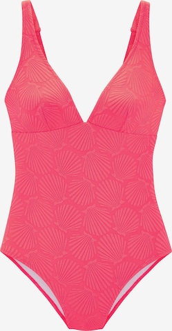 Triangle Maillot de bain s.Oliver en rose : devant