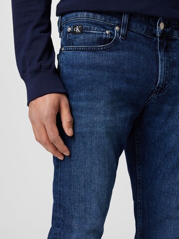 Calvin Klein Jeans Slimfit Jeans in Blauw