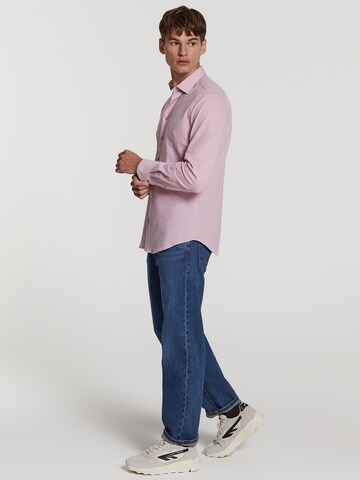Slim fit Camicia 'Pablo' di Shiwi in rosa