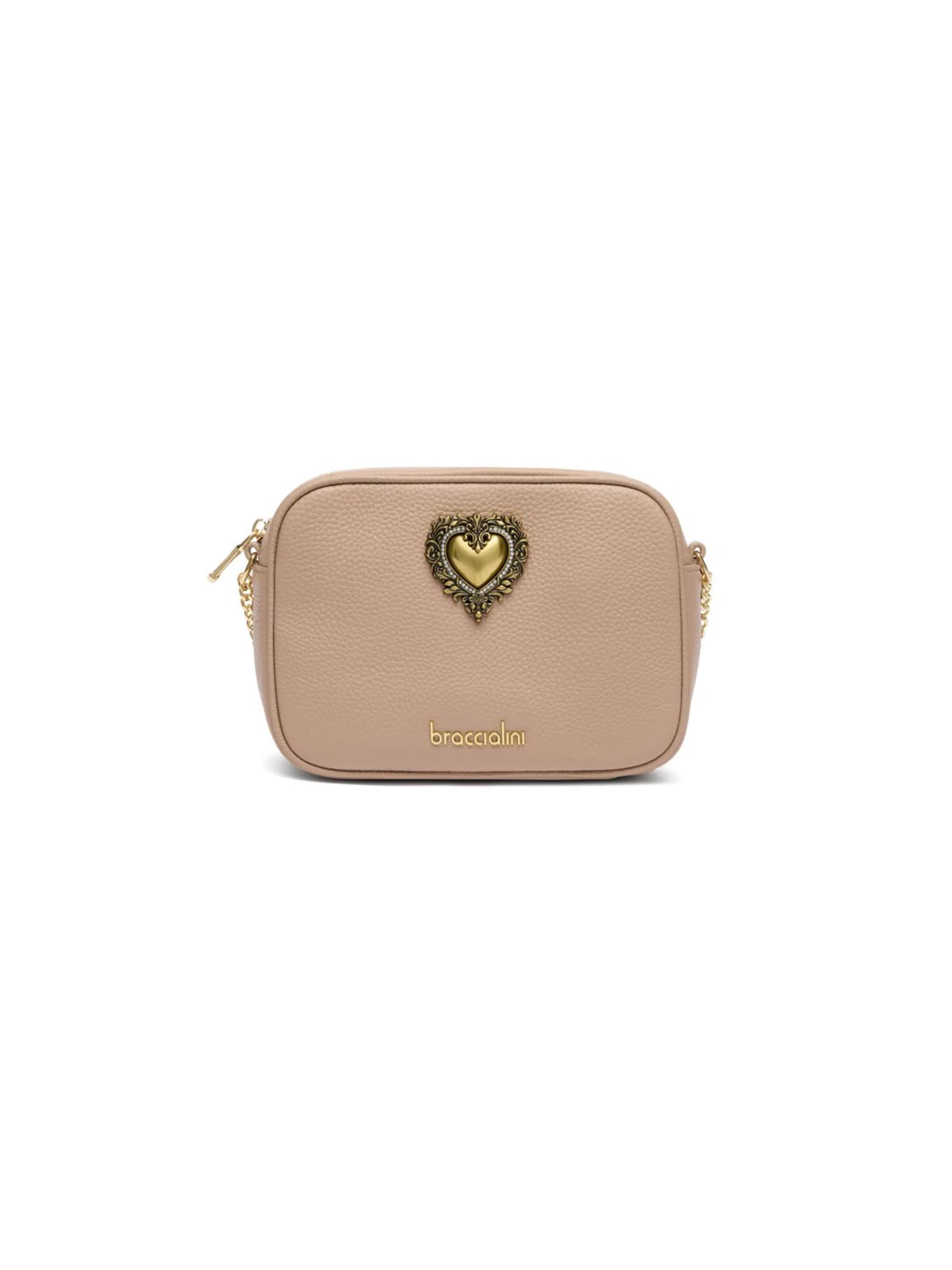 Braccialini Crossbody Bag 'Jinny Leather' in Beige: front