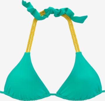 VENICE BEACH Bikini Top in Green: front