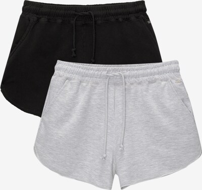 Pantaloni Pull&Bear di colore grigio sfumato / nero, Visualizzazione prodotti