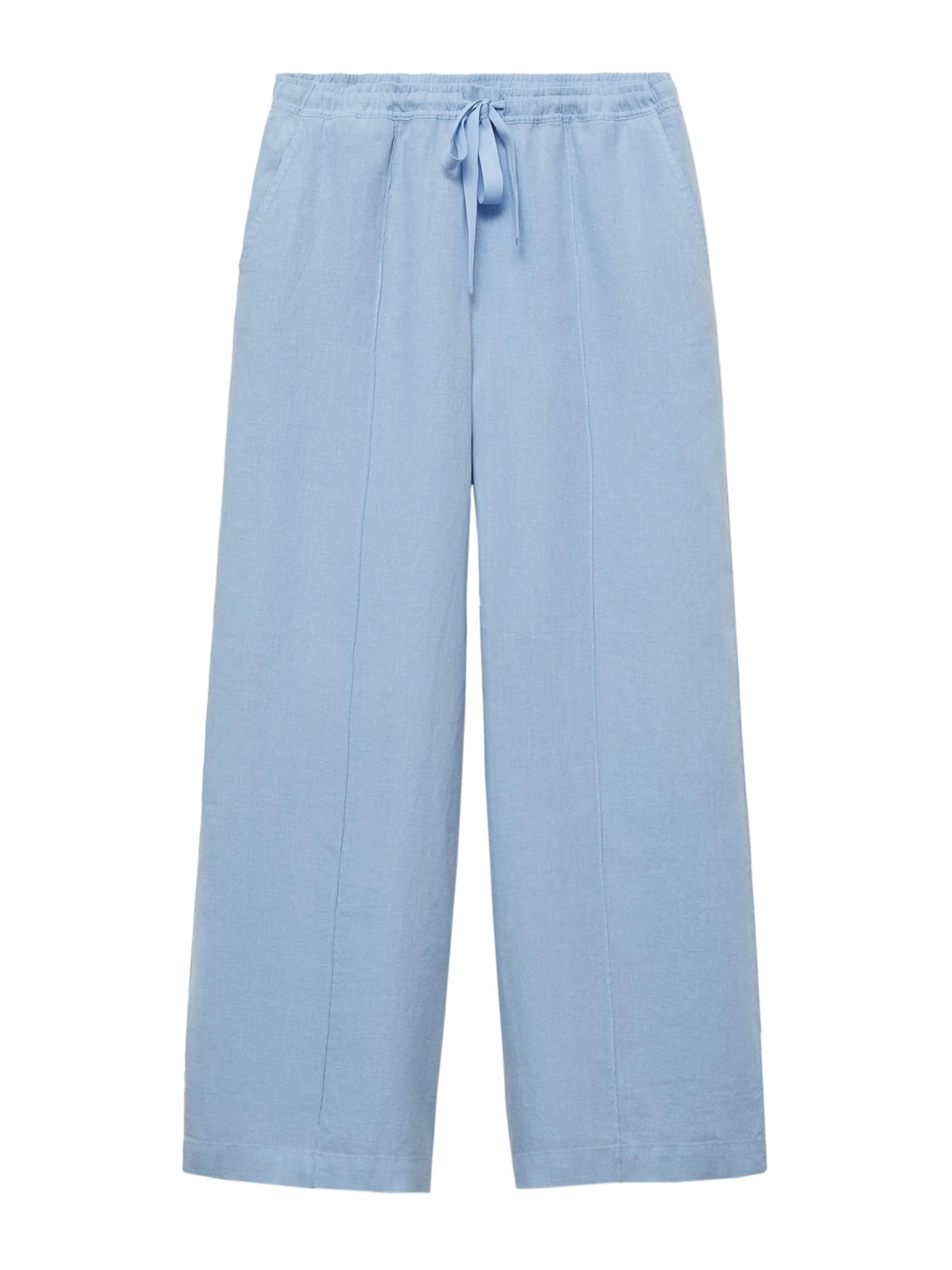 MANGO Wide Leg Housut 'Begur' värissä sininen: etupuoli