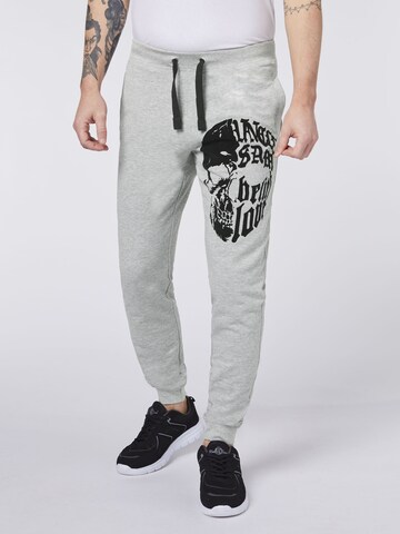 UNCLE SAM Tapered Pants in Grey: front