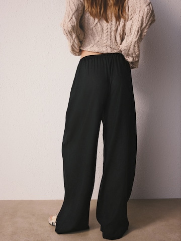 Wide Leg Pantalon Next en noir