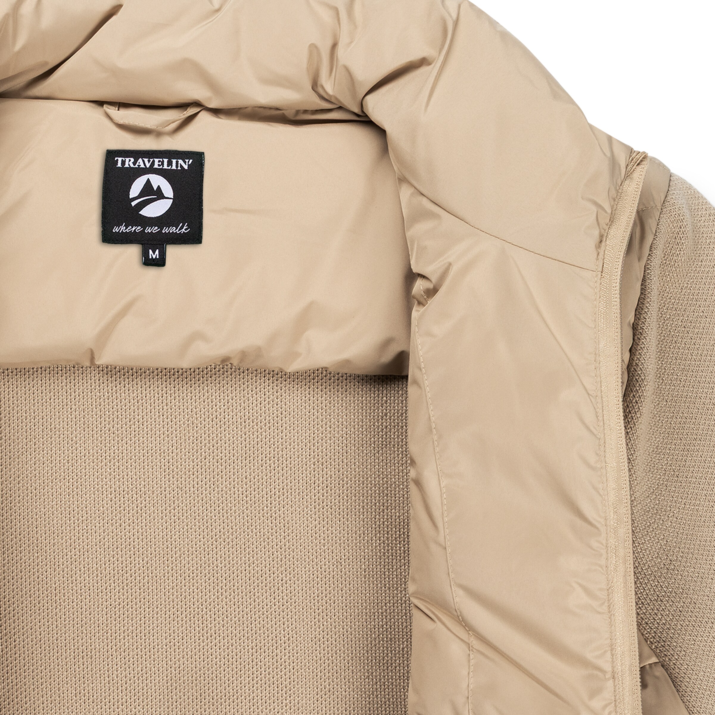 Travelin Gebreid vest 'Damian' in Beige