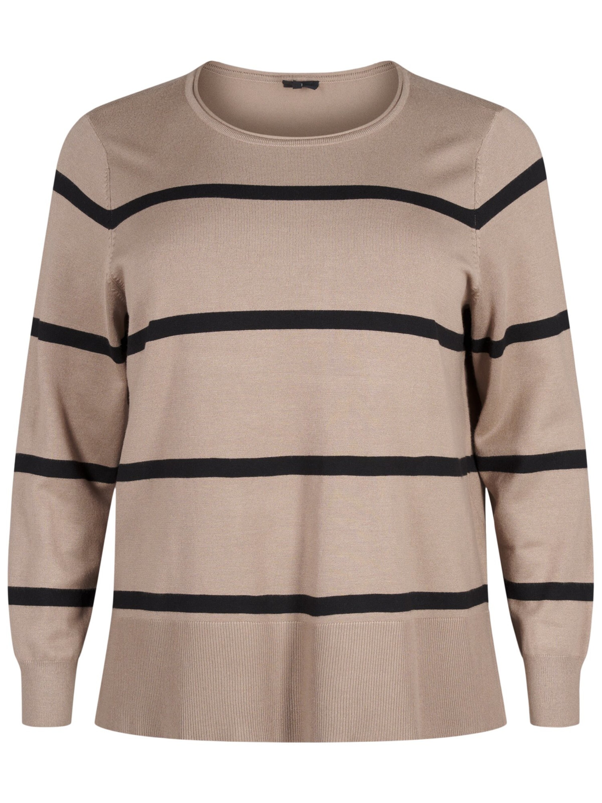 Zizzi Pullover 'CACARRIE ' in Beige: Vorderseite