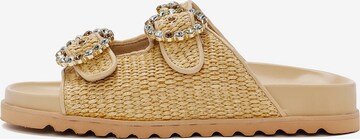 Mule Derimod en beige : devant