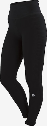Guggen Mountain Leggings 'Damenleggings Seamless LL77 Leggings' in Schwarz: Vorderseite