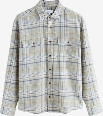 Next Regular Fit Hemd in Grün: Vorderseite