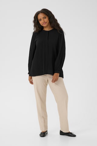 KAFFE CURVE Bluse 'Lisana ' in Schwarz