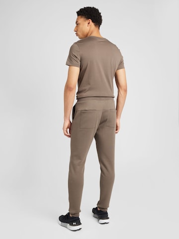 BJÖRN BORG Tapered Workout Pants 'ESSENTIAL' in Brown