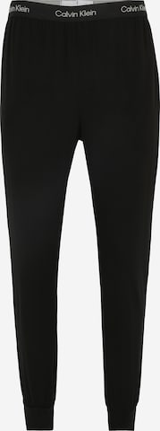 Pantaloni de pijama de la Calvin Klein Underwear pe negru: față