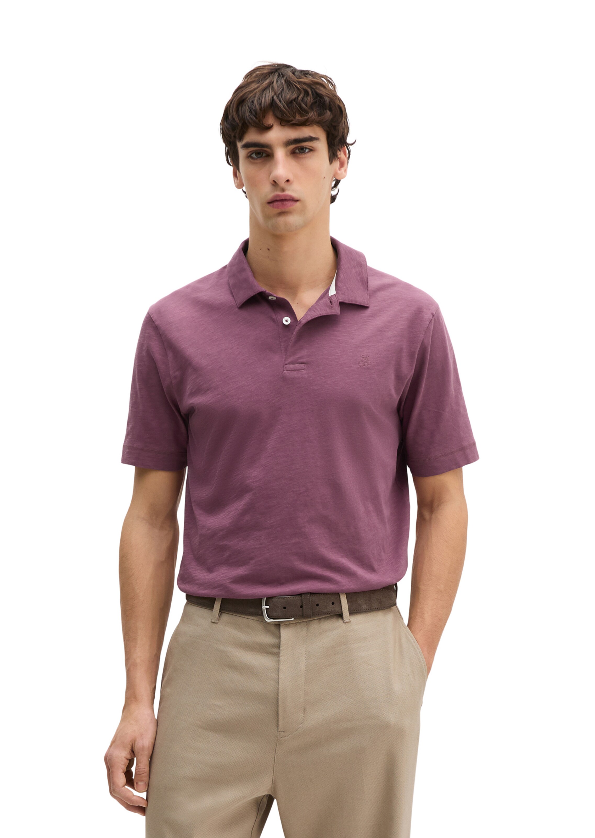 T-Shirt Marc O'Polo en rouge : devant