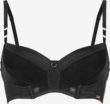 Hunkemöller Balconette BH 'Nicole' in Zwart: voorkant