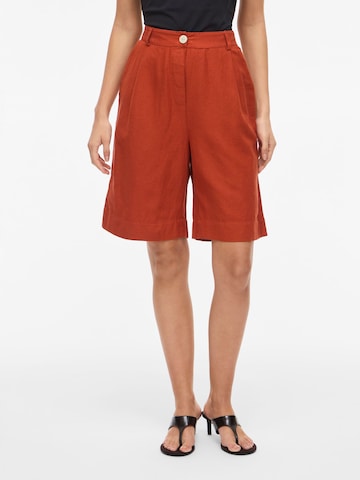 VILA Regular Broek 'VIPrisilla' in Oranje: voorkant