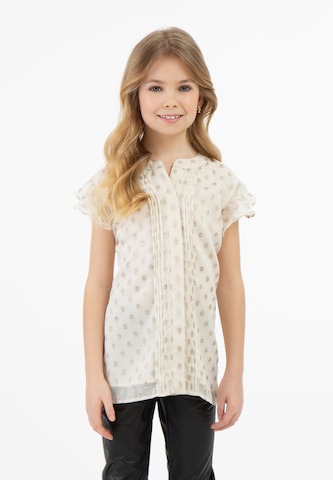 faina Blouse 'Mimo' in Beige: voorkant